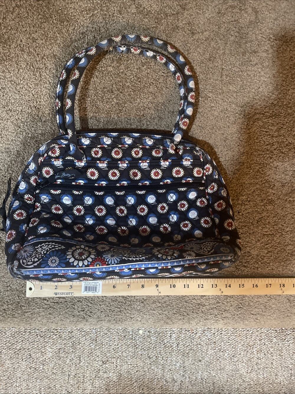 VERA BRADLEY SHERRY PURSE HANDBAG NIGHT OWL RETIRED